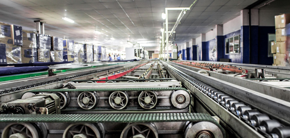 Conveyor belt and roller system electric motors